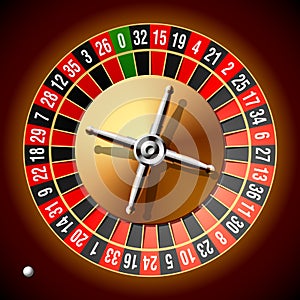 Roulette wheel photo