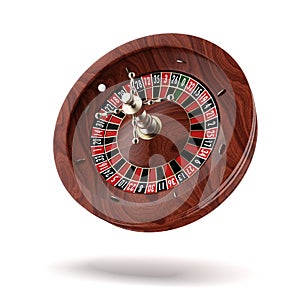 Roulette wheel.