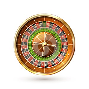 Roulette Wheel Isolated photo