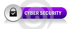 Cyber secutiry icon button