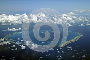 Round atoll photo