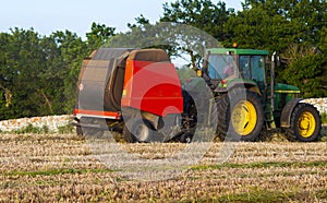 Round baler is an agricultural machine