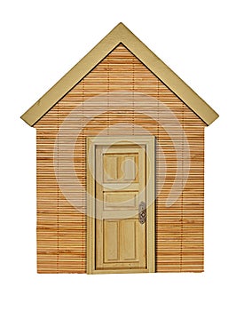 Round Bamboo House with Brass doorknob