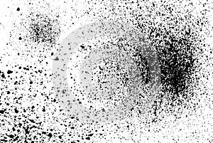 Round black splash splatter elements isolated on white. Artistic circles explosion spray paint grunge abstract background set,