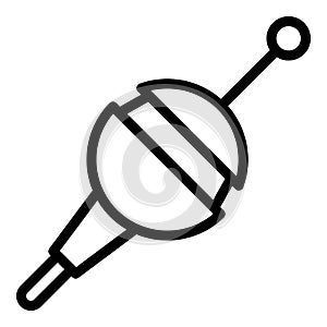 Round bobber icon, outline style