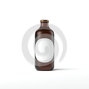 Round bottle. 3d rendering