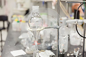 Round-bottom flask and Burette clamp