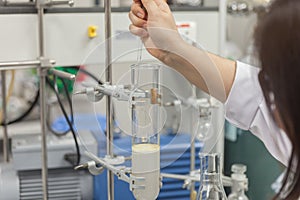 Round-bottom flask and Burette clamp