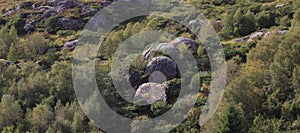 Round boulder seen from Lauvnesfjell