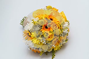 Round bridal bouquet photo