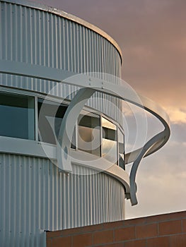 Round building and windows