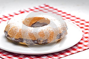 round cake called babovka in Czech