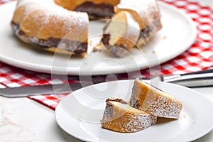 round cake called babovka in Czech