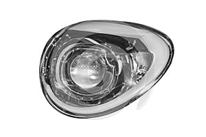Round car headlight isolate