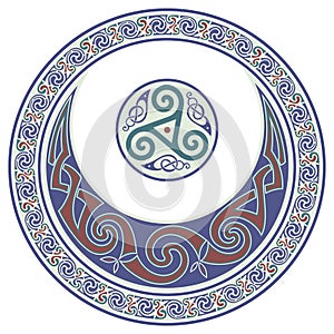 Round Celtic Design. Celtic mandala
