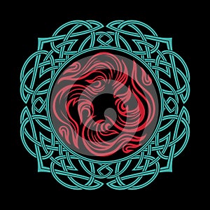 Round Celtic, Scandinavian Design, celtic pattern