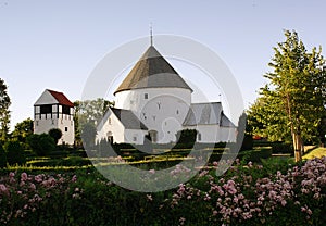 Round church in Bornholm photo