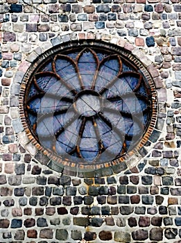 Round church window