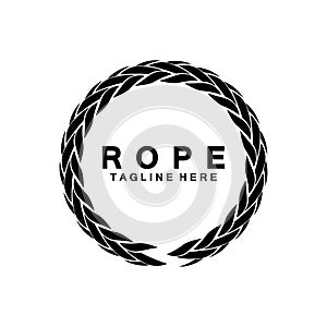 Round circle rope icon symbol Vector isolated on white background