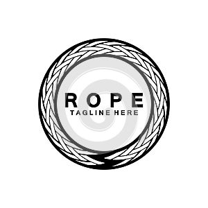 Round circle rope icon symbol Vector isolated on white background