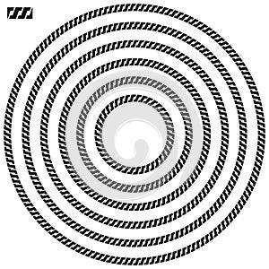 Round circular border frame in a range of sizes.