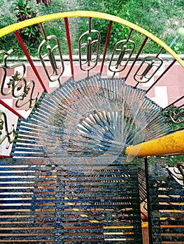 Round circular stairs