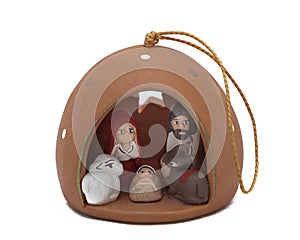 Christmas decoration of holy family