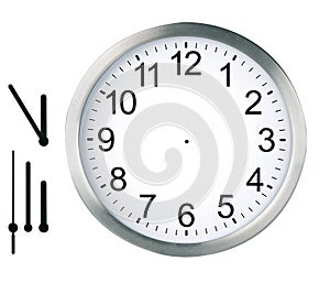 Round clock isolated