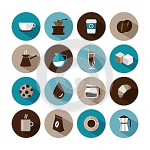 Round Coffee Design Icons