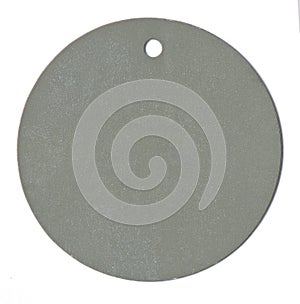 Round color blank tag label