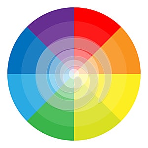 round color palette. Gradient color. Vector illustration. stock image.