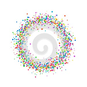 Round colored confetti