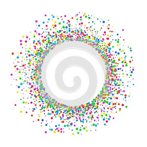 Round colored confetti