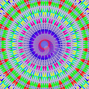 round colorful geometric pattern
