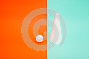 Bright still image in the studio