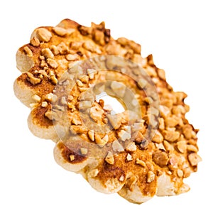 Round cookies with nuts