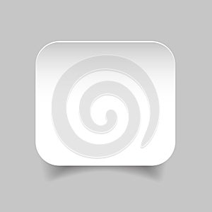 Round Corner Empty Blank label sticker