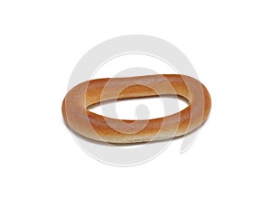 Round cracknel, isolated