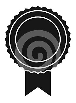Round decorative seal icon. Guaranteed quality sign