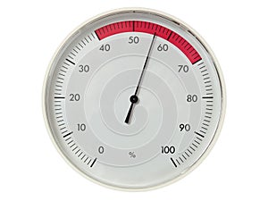 Round dial hygrometer photo