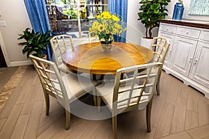 Round Dining Area Table With Four Chairs