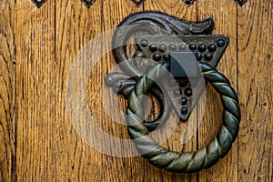 Round door handle