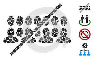 Round Dot No People Group Icon Mosaic
