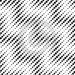 Round dots in rows of diagonal waves pattern