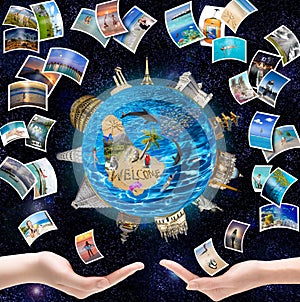 Round the Earth and rest on tropical island