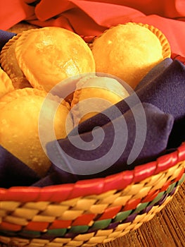 Round empanadas from mexico photo