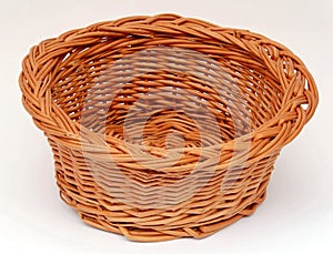 Round empty basket