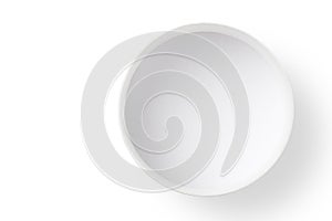 top view of empty paper box