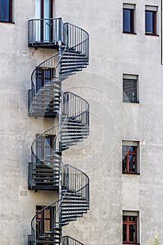 Round Fire Escape Stairs