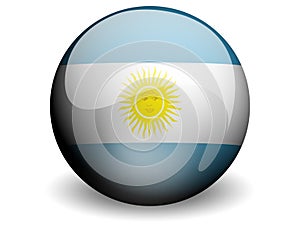 Round Flag of Argentina